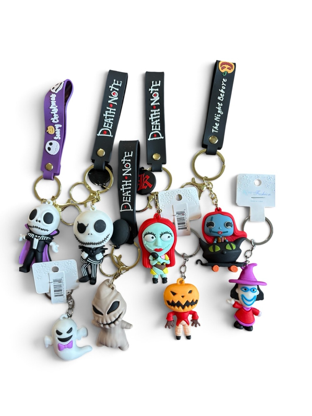 Nightmare Before Christmas Halloween Key Ring Bag Charm Assorted Designs